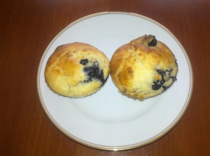 Lavender blueberry muffins